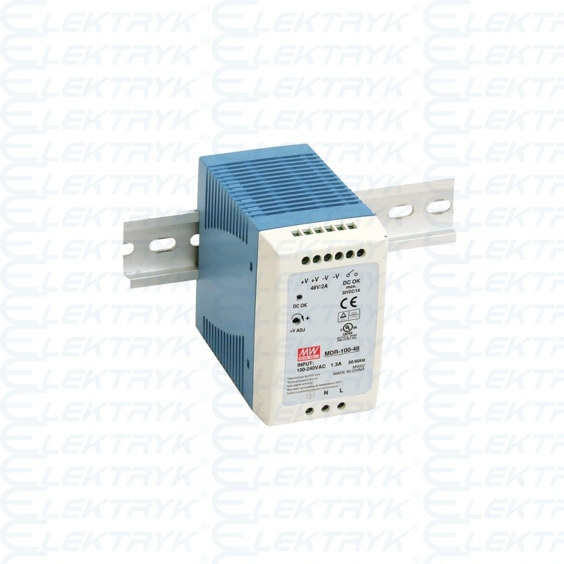 MDR-100-24 Zasilacz impulsowy na szynę 100W 24V