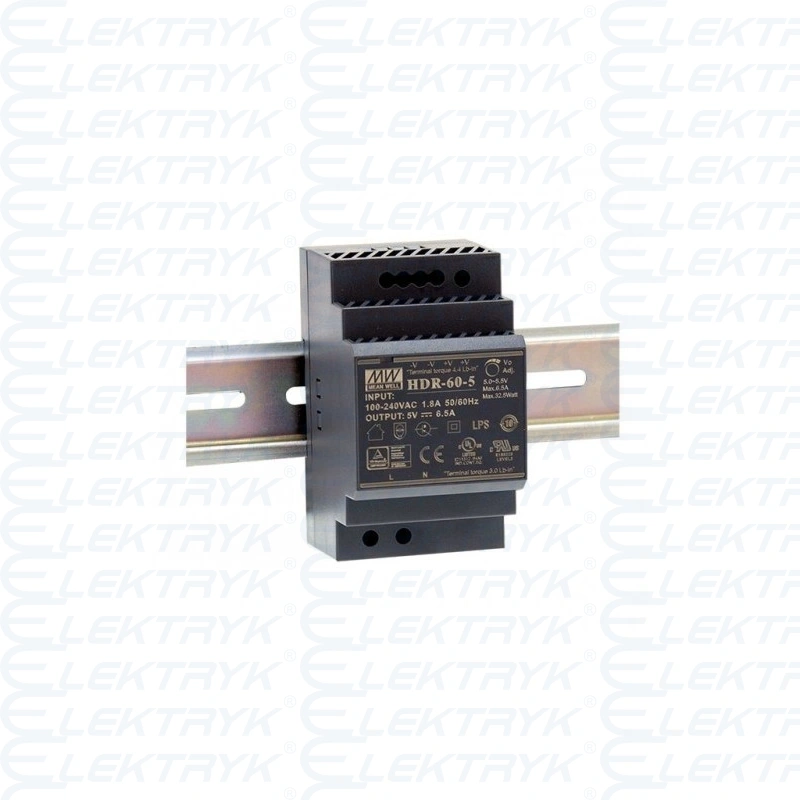 HDR-60-12 Zasilacz: impulsowy; 54W; 12VDC; 10,8÷13,8VDC; 4,5A; 85÷264VAC