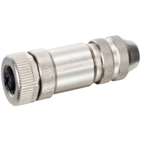 MURR Wtyczka M12 żeńska, prosta, ekranowana, B-cod, 2-polowa6-8mm, skręcalna, Profibus, zaciski śrubowe