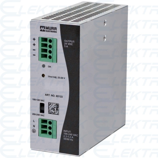 Zasilacz impulsow Eco-Rail 2 WE:90..132VAC/173..264VAC WY:24V/5ADC (120-24)