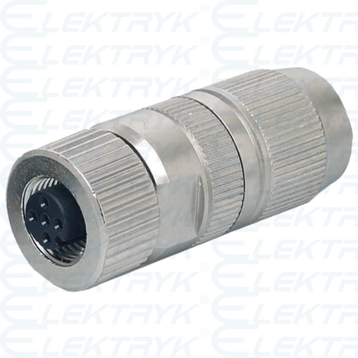 7000-14225-0000000 Wtyczka M12 żeńska, prosta, 2 polowa, kod.B, ekranowana  profibus
