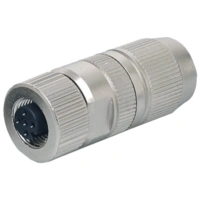 7000-14225-0000000 Wtyczka M12 żeńska, prosta, 2 polowa, kod.B, ekranowana  profibus