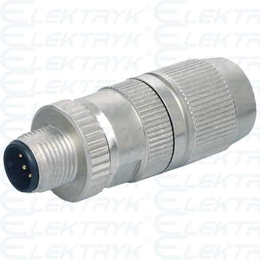 7000-14205-0000000  Wtyczka M12 męska, prosta, 2 polowa, kod.B, ekranowana  profibus