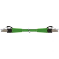 7000-74712-4780100 FRNC/LS0H 4x2xAWG26 ekranowany, zielony, 1m Konektor RJ45 męski, prosty - RJ45 męski, prosty, Cabinet-Line