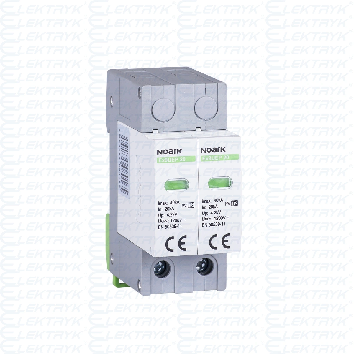 110175 Ogranicznik przepięć SPD Ex9UEP, typ II, 1000 V DC, 2 moduły szer., dla uziemionych systemów PV (PV)