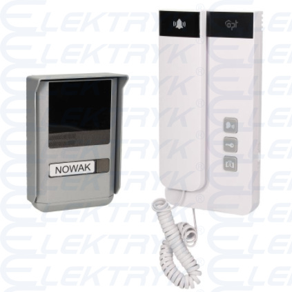 Zestaw domofonowy jednorodzinny, 2-żyłowy, natynkowy, SALEM