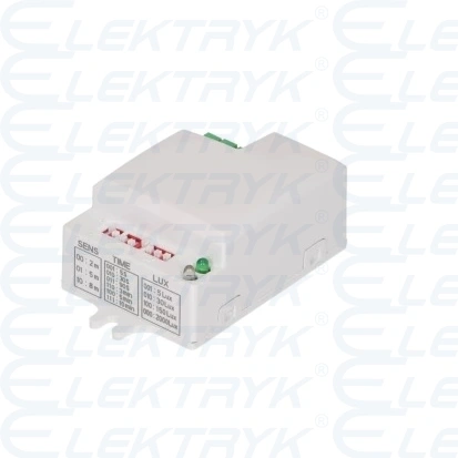 Mikrofalowy czujnik ruchu mini , 360/180st. z regulacją zworkową, IP20, 1200W