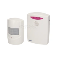 Czujnik ruchu z sygnalizacją bezprzewodową, IP44, 120m, lerning system, bateryjny