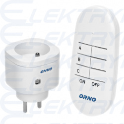 Bezprzewodowe gniazdo mini sterowane pilotem 1+1