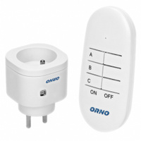 Bezprzewodowe gniazdo mini sterowane pilotem 1+1