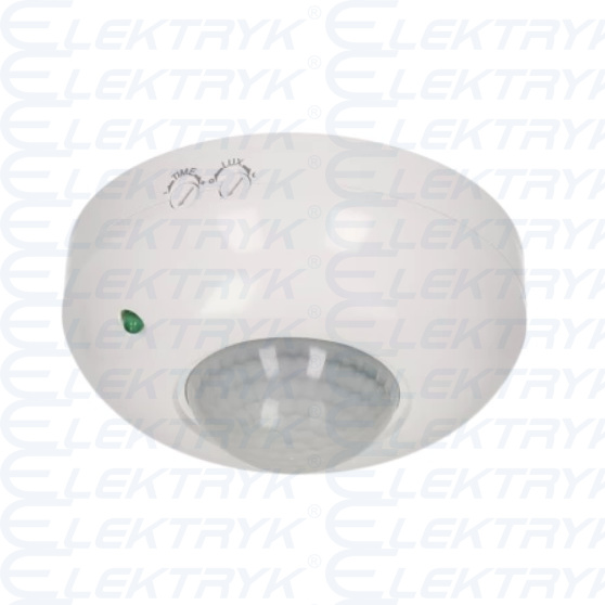 Czujnik ruchu 360st. IP20, 1200W, biały