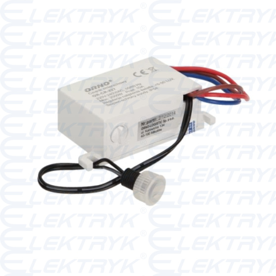 Czujnik zmierzchowy z hermetyczną zewnętrzną sondą, IP54, mini, 2000W