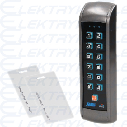 Zamek szyfrowy z czytnikiem kart i breloków zbliżeniowych, IP55