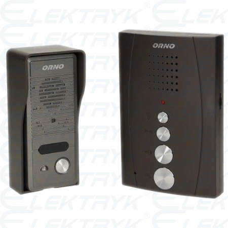 Zestaw domofonowy jednorodzinny, bezsłuchawkowy, czarny ELUVIO