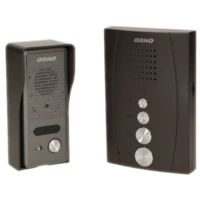 Zestaw domofonowy jednorodzinny, bezsłuchawkowy, czarny ELUVIO