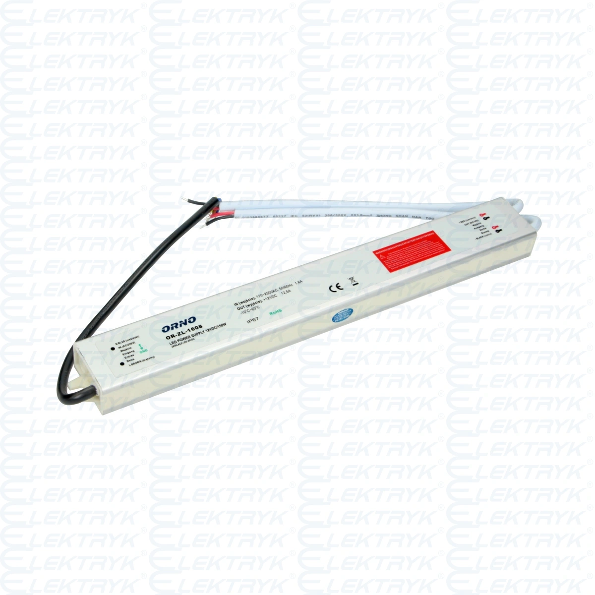 Zasilacz do oświetlenia LED DC12V, 150W, IP67