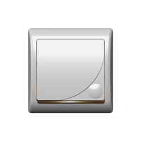 ŁP-1FBS/00 Łącznik jednobiegunowy z podświetleniem pomarańczowym EFEKT biel 10AX, 250V, 2200W, IP-20, zaciski bezgwintowe