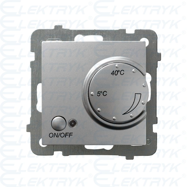 AS Regulator temperatury z czujnikiem napowietrznym Srebro RTP-1GN/M/18