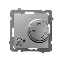 AS Regulator temperatury z czujnikiem napowietrznym Srebro RTP-1GN/M/18