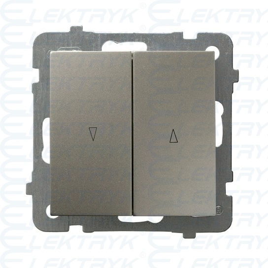 AS Łącznik żaluzjowy z blokadą mechaniczną Satyna ŁP-7GB/M/45