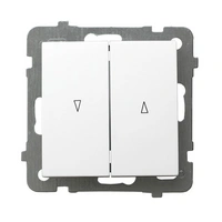 AS Łącznik żaluzjowy z blokadą mechaniczną Biały ŁP-7GB/M/00