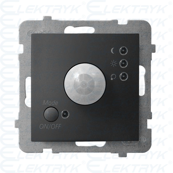 ARIA Elektroniczny czujnik ruchu srebrny ŁP-16U/m/33 CZARNY METALIK