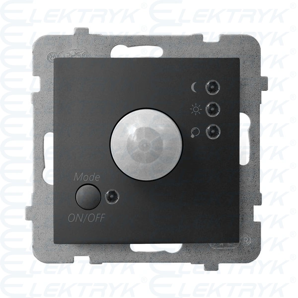ARIA Elektroniczny czujnik ruchu srebrny ŁP-16U/m/33 CZARNY METALIK
