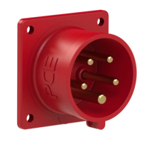 Wtyczka tablicowa 16A 5P 400V czerwona IP44 615-6f7