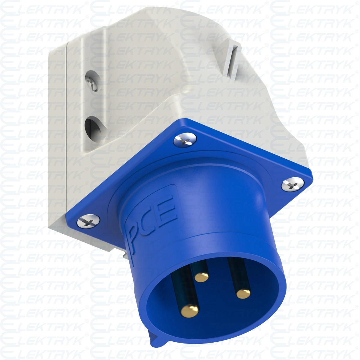 Wtyczka odbiornikowa 32A 3P 230V niebieska IP44 523-6