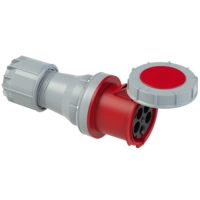 Gniazdo przenośne 125A 5P 400V czerwone IP67 POWER TWIST 245-6
