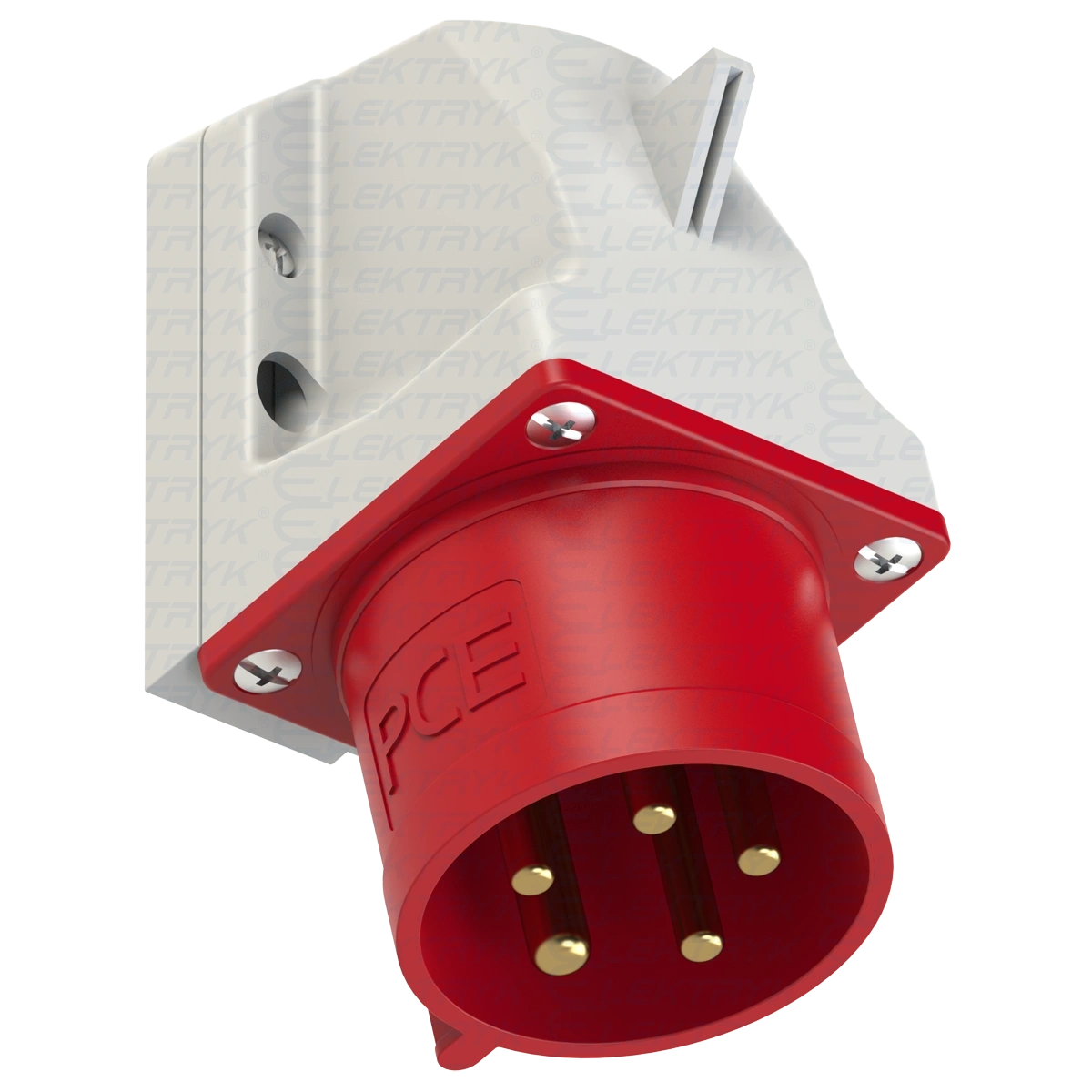 Wtyczka odbiornikowa 32A 5P 400V czerwona IP44 525-6