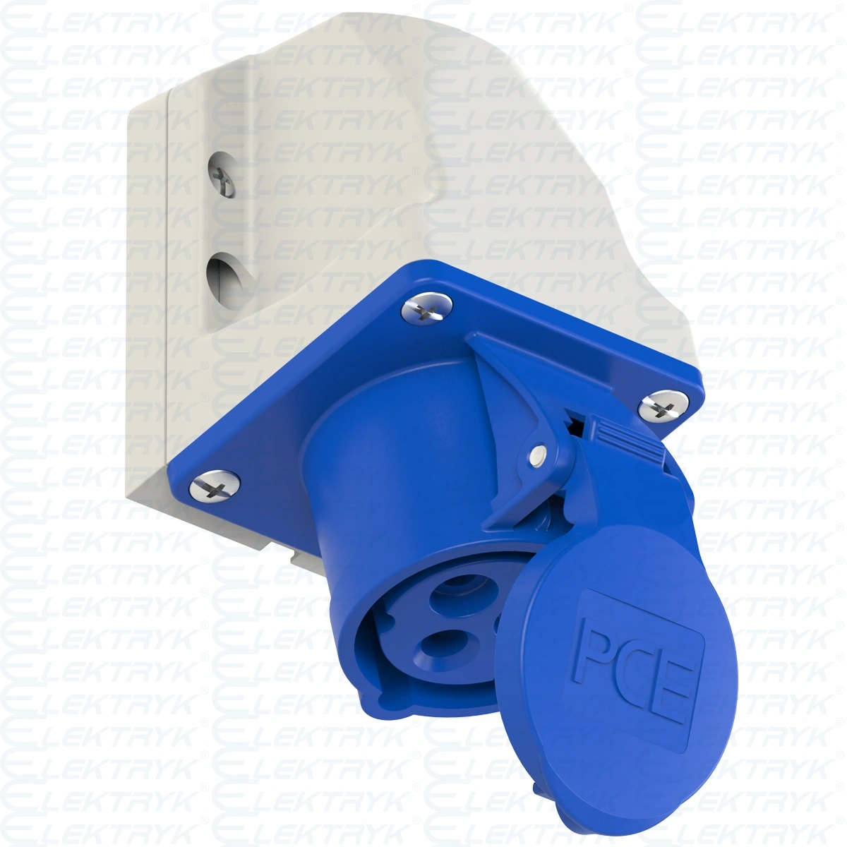 Gniazdo stałe 16A 3P 230V niebieskie IP44 113-6