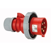 Wtyczka przenośna 32A 5P 400V czerwona IP67 SHARK 0252-6