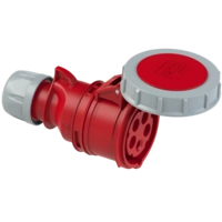 Gniazdo przenośne 32A 5P 400V czerwone IP67 SHARK 2252-6