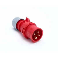 Wtyczka przenośna 16A 4P 400V czerwona IP44 SHARK 014-6