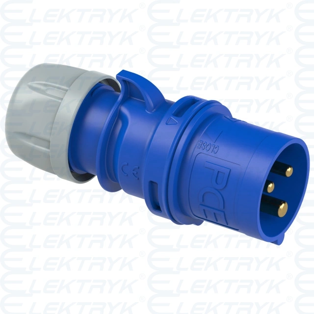Wtyczka przenośna 32A 4P 400V czerwona IP44 SHARK 024-6