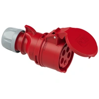 Gniazdo przenośne 32A 5P 400V czerwone IP44 SHARK (GP325) 32/5