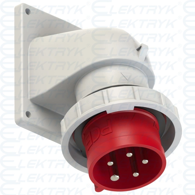 WTYCZKA KĄTOWA ZE ZWROTNICĄ FAZ IP67 16A 5 P (E85239)