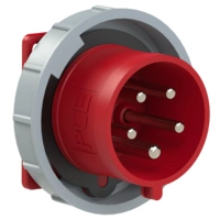 PCE Wtyczka tablicowa 32A 5P 400V czerwona IP67 6252-6