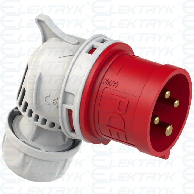 Wtyczka kątowa IP44 32/4