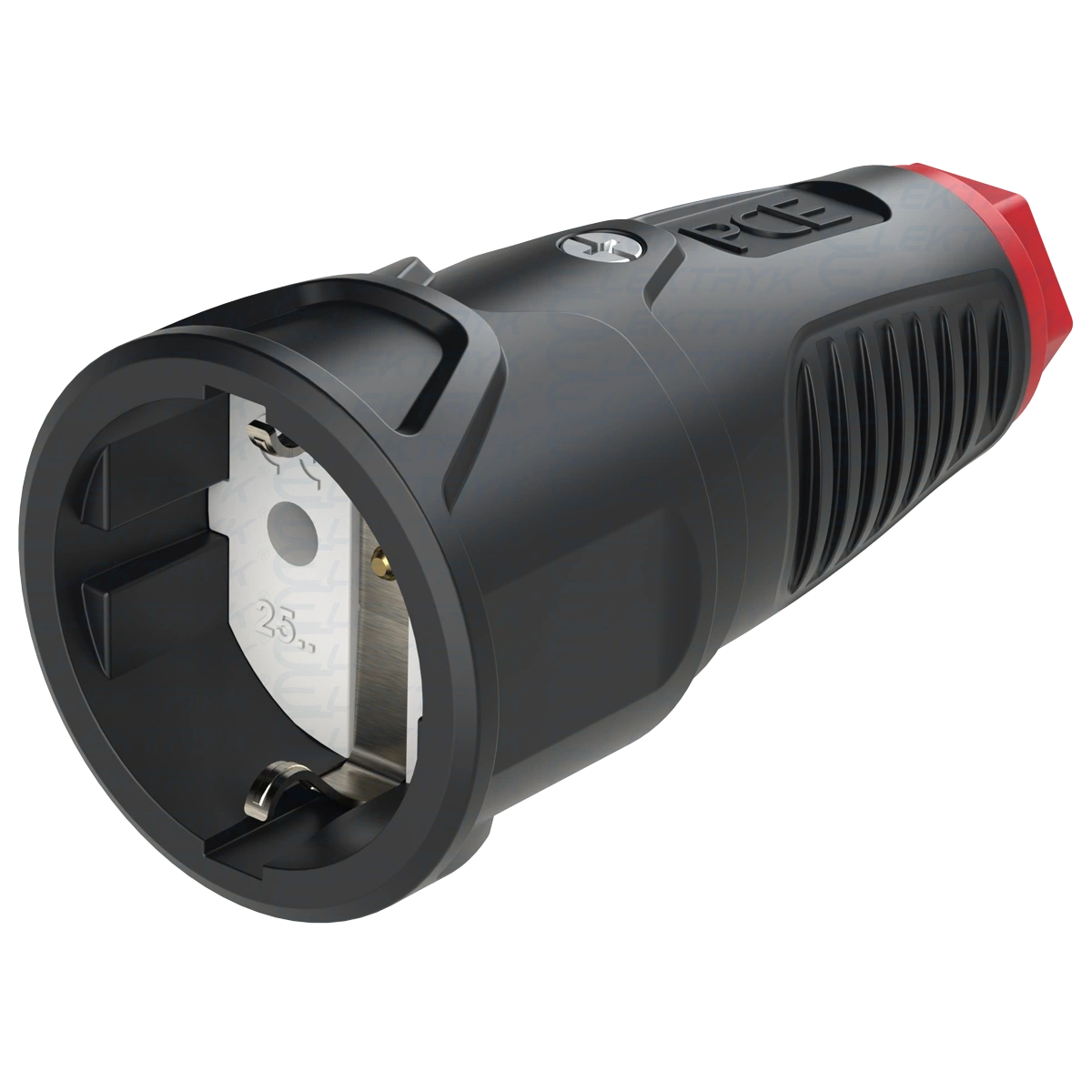 Gniazdo przenośne gumowe 16A 2P+Z 230V SCHUKO VDE IP20 TAURUS2