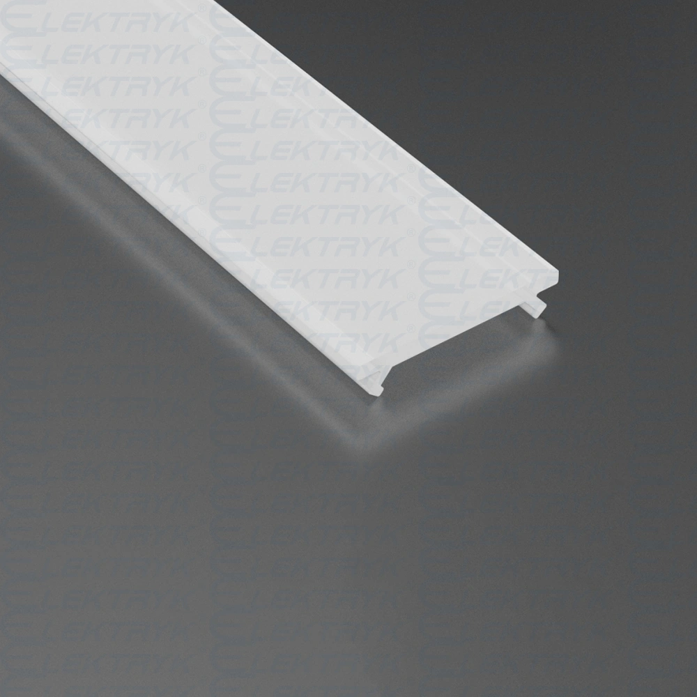 Klosz do profilu PC012206 LED wciskany 202cm Mleczny KPL-A-202-ML