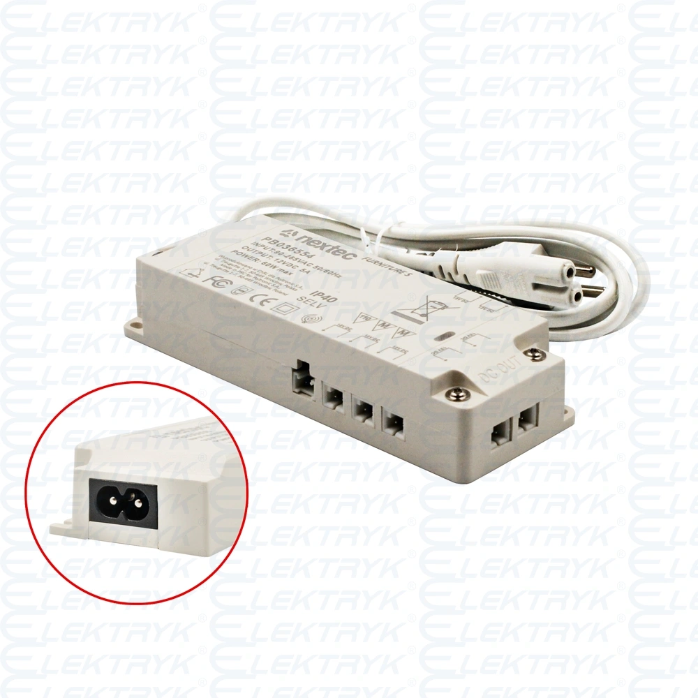 ZS 12V ZASILACZ FURNITURE S / IP40 / 12V / 5A / 60W