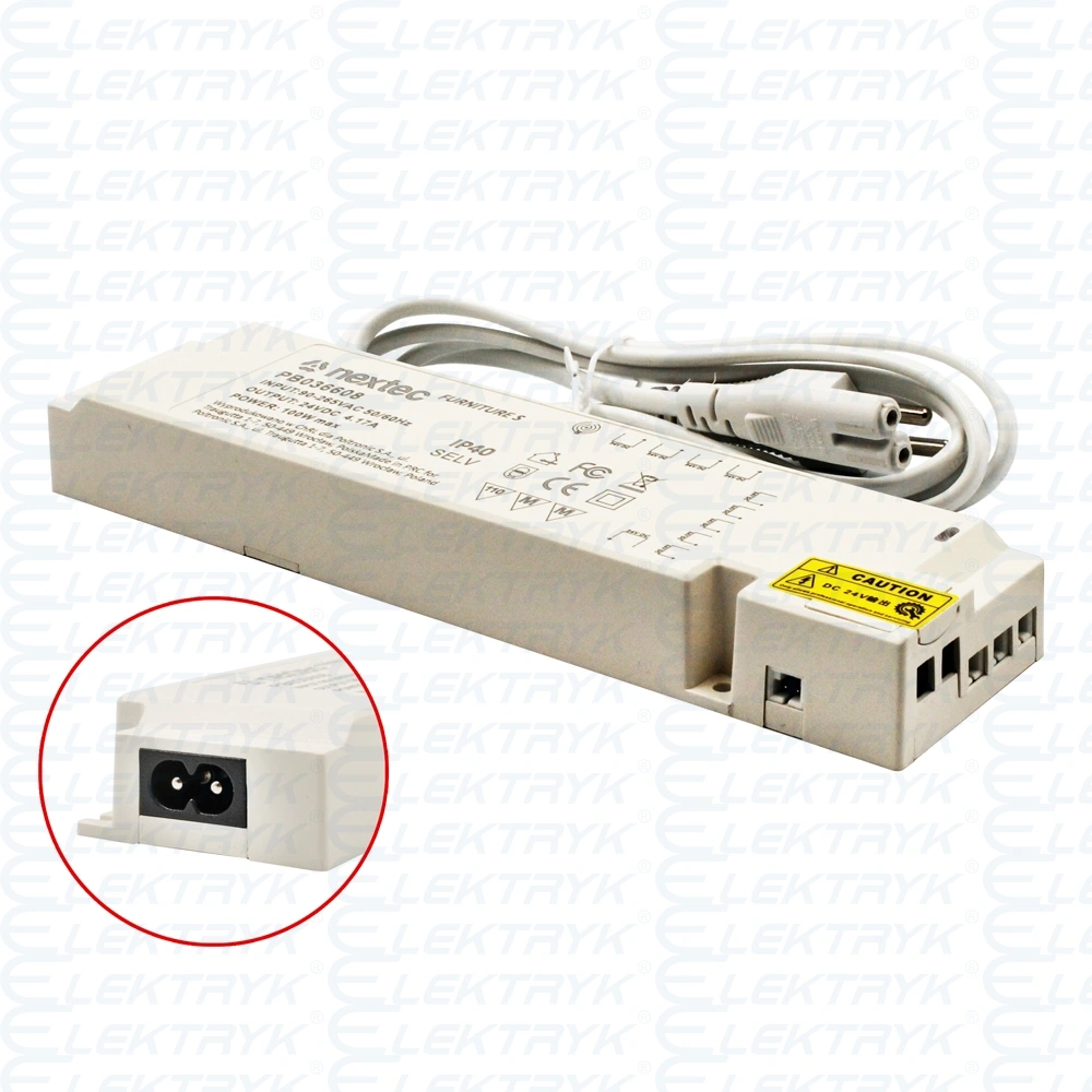 ZS 24V ZASILACZ FURNITURE S / IP40 / 24V / 4,17A / 100W
