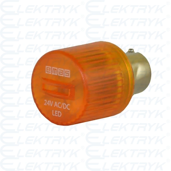 Dioda LED 24 VDC żółta T0-IKML024S