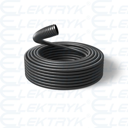 GUS20N SPIREX 20MM CZARNY Rura karbowana ochronna IP64, PCV samogasnący, opak.30m