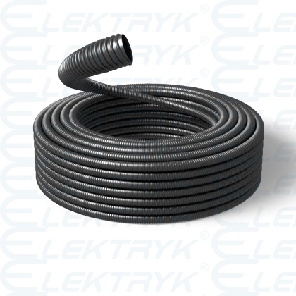 GUS10N SPIREX 10MM CZARNY Rura karbowana ochronna IP64, PCV samogasnący, opak.30m