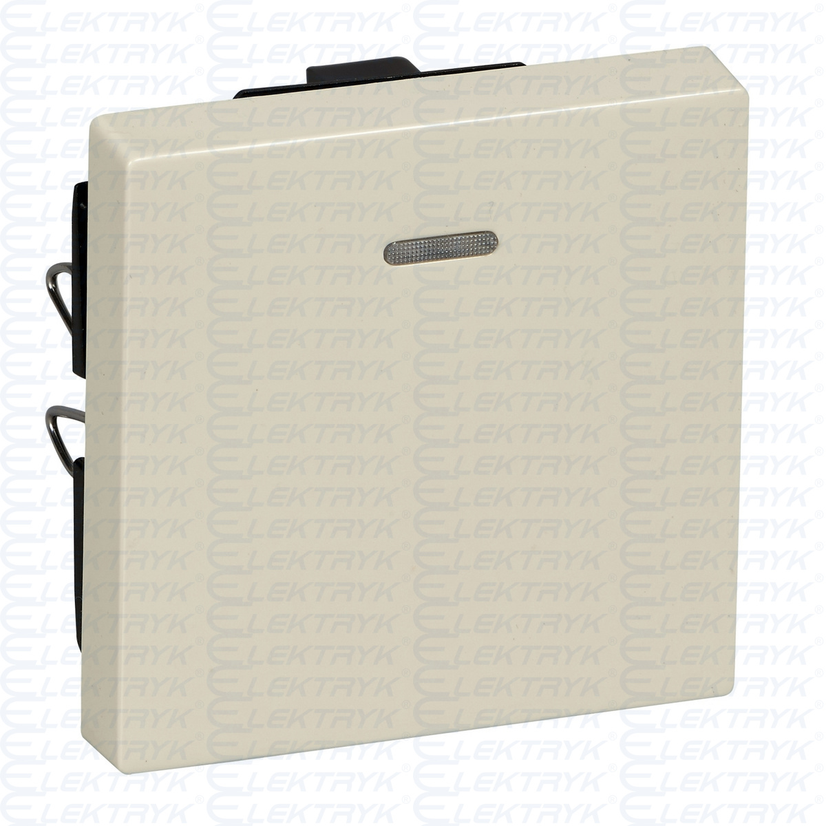 Klawisz System M pojedynczy z okienkiem sygnalizacyjnym kremowy, Merten