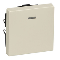 Klawisz System M pojedynczy z okienkiem sygnalizacyjnym kremowy, Merten