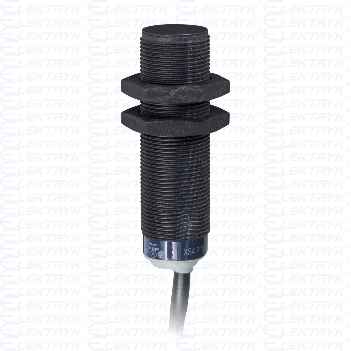 Czujnik indukcyjny M18 1NC, 24..240V AC/DC, kabel 2m